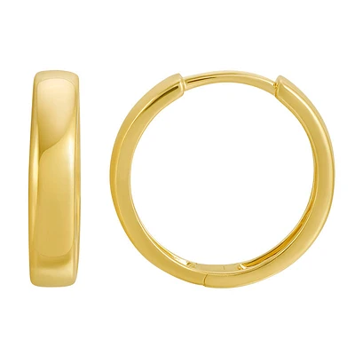 Flat Huggie Earrings 15MM