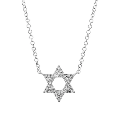 Sparkling Star of David Diamonds Necklace