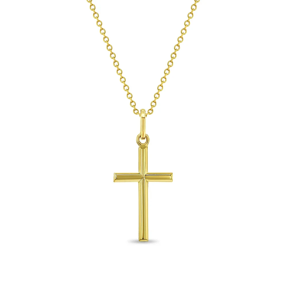 15MM Cross Kids Necklace