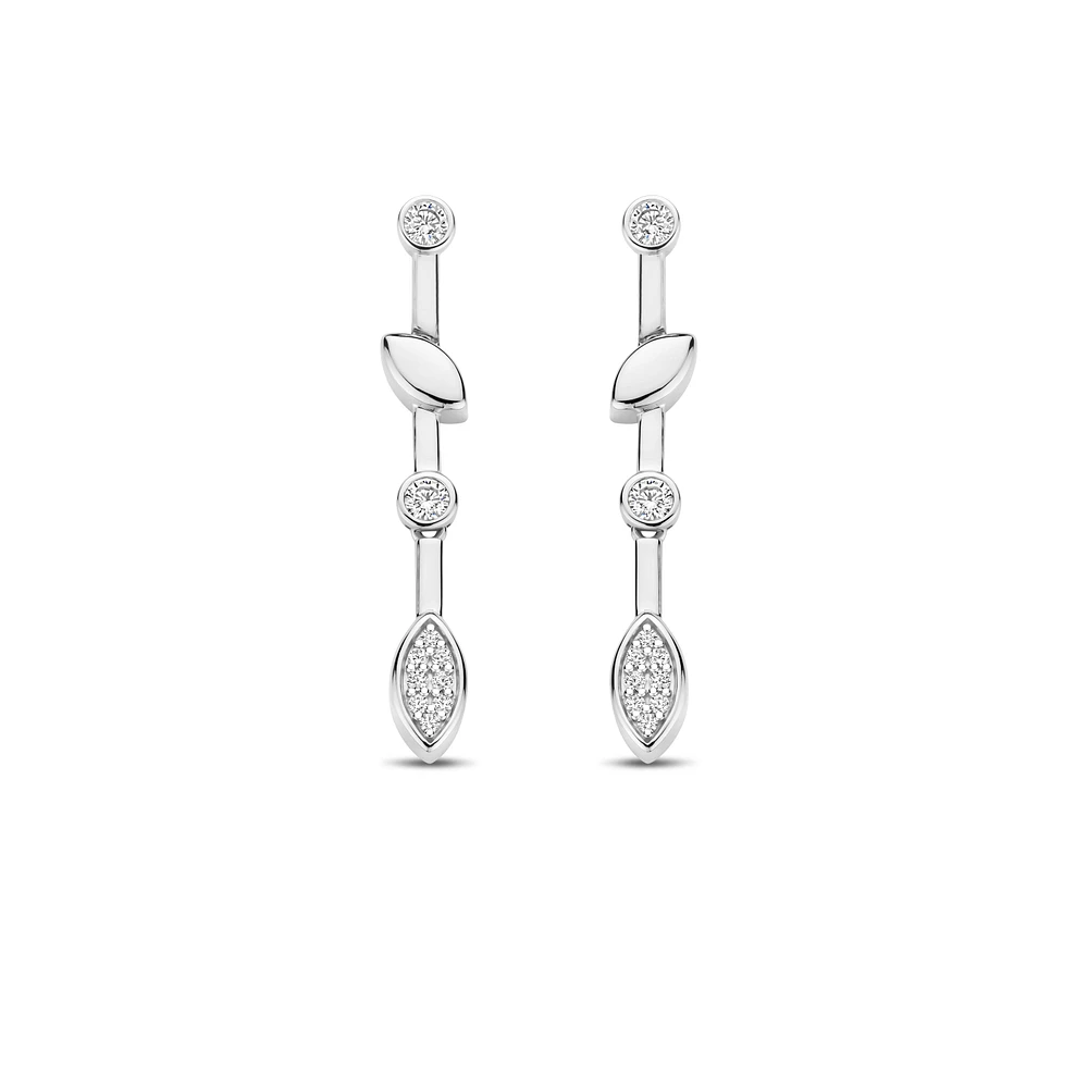 Demure Silver Earrings