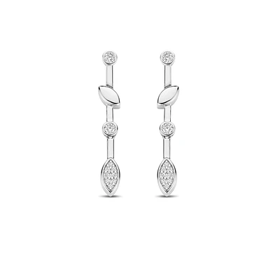Demure Silver Earrings