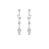 Demure Silver Earrings