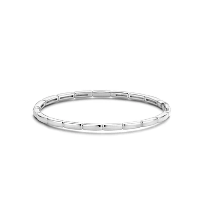 Link Silver Bangle Bracelet