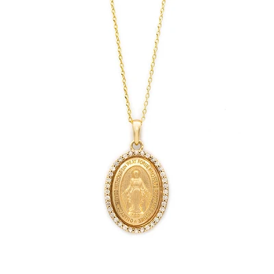 Milagrosa Diamond Halo Necklace