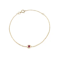Birthstone Bracelet - Yellow Gold