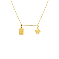 Scapular and Cross Necklace