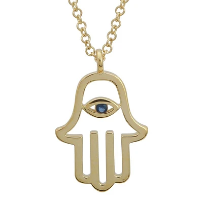 Suspiscious Hamsa Evil Eye Necklace