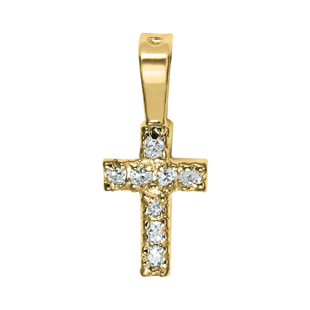 Baby Diamond Cross Necklace