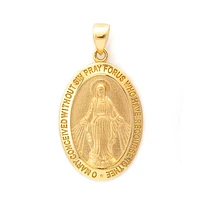 Oval Virgen Milagrosa 40MM Pendant