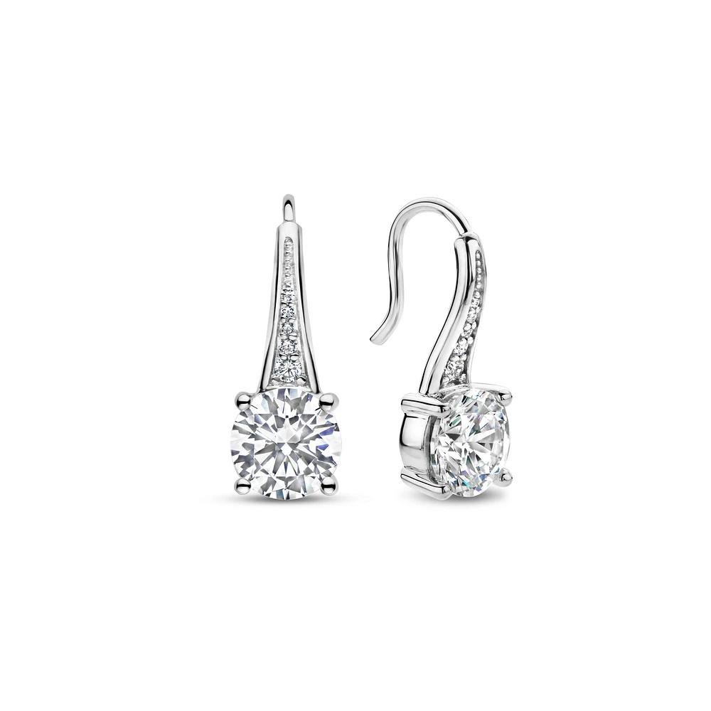 Brilliant Large Solitaire Earrings