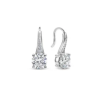 Brilliant Large Solitaire Earrings