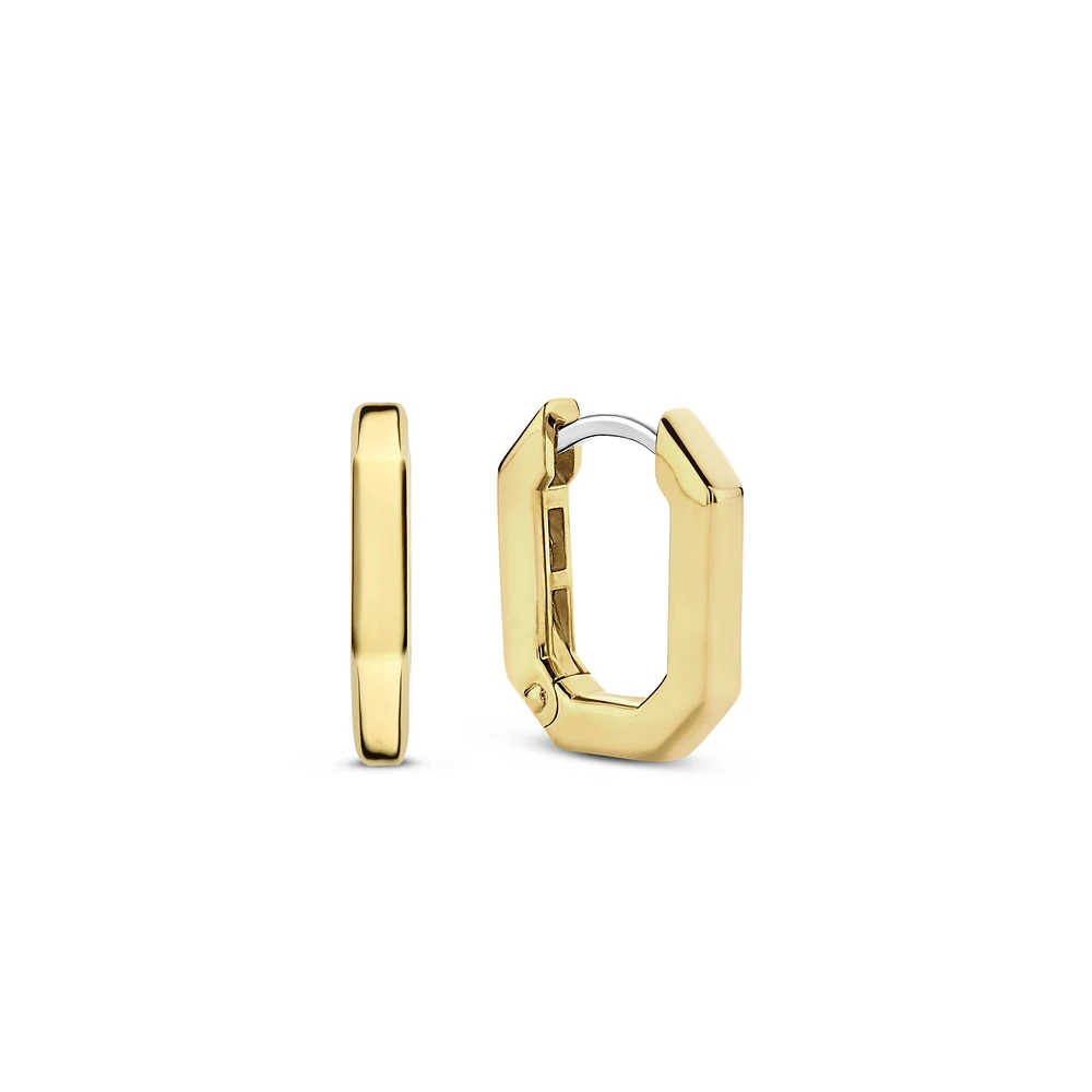 Reflexions Golden Huggie Earrings