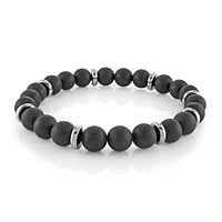 Steel Black Matte 8MM Bead Bracelet