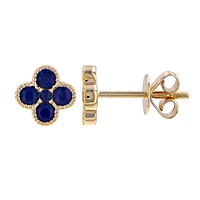 .43ct Blue Sapphires Clover Ring
