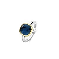 Cushion Blue Cocktail Ring