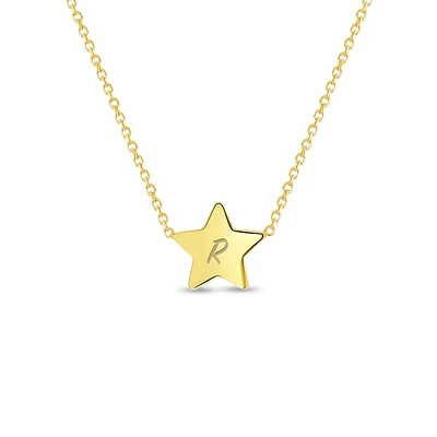 Polished Star Flat Kids Necklace