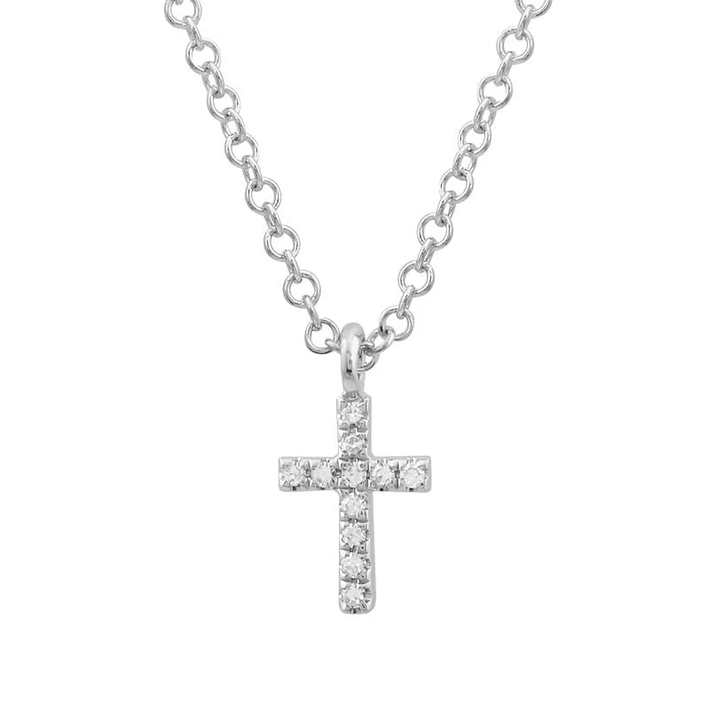 Mini Cross Diamonds Necklace