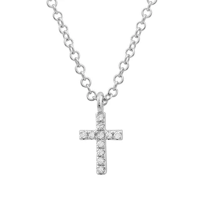 Mini Cross Diamonds Necklace