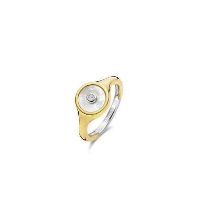 Celestial Mother Pearl Round Ring