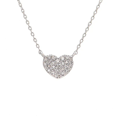 Mini Diamond Heart Necklace