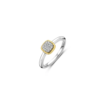 Pave Cushion Ring
