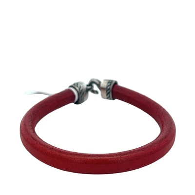 Red Leather Bracelet