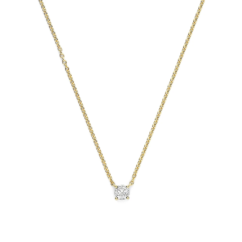 Solitaire Elegance Zirconia Necklace