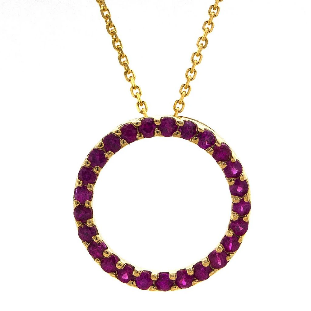 Rubies Circle Necklace