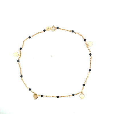 Heart and Stones Ankle Bracelet