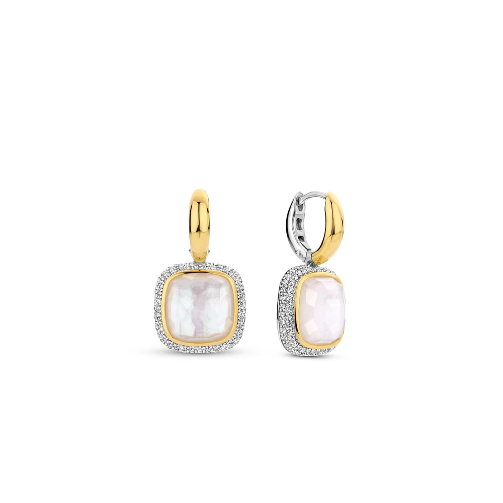 Cushion Quartz Earrings
