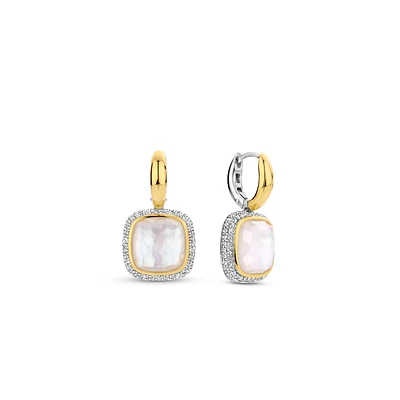 Cushion Quartz Earrings