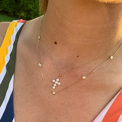 Pearl Cross 20MM Pendant