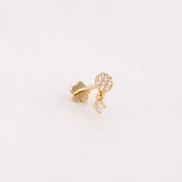 Pave Dangle Cartilage Single Earring