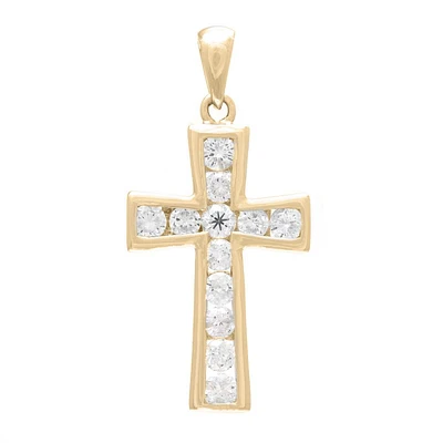 .85ct Diamond Cross Pendant