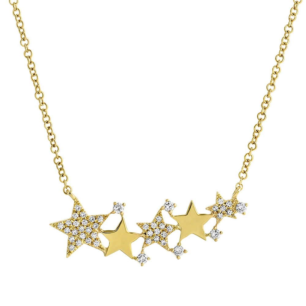 Five Star Constellation Diamond Necklace