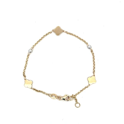 Clover Two Tone Bracelet