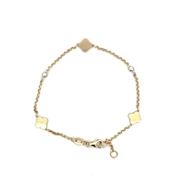 Clover Two Tone Bracelet