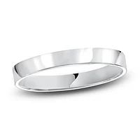 Flat 3MM Polished Wedding Ring