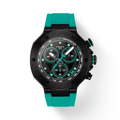 T-Race Aqua/Black 45MM Watch