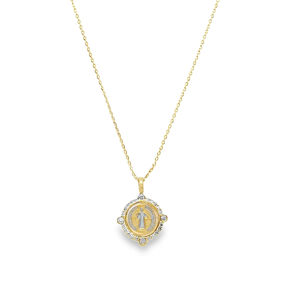 San Benito Diamond Border Necklace