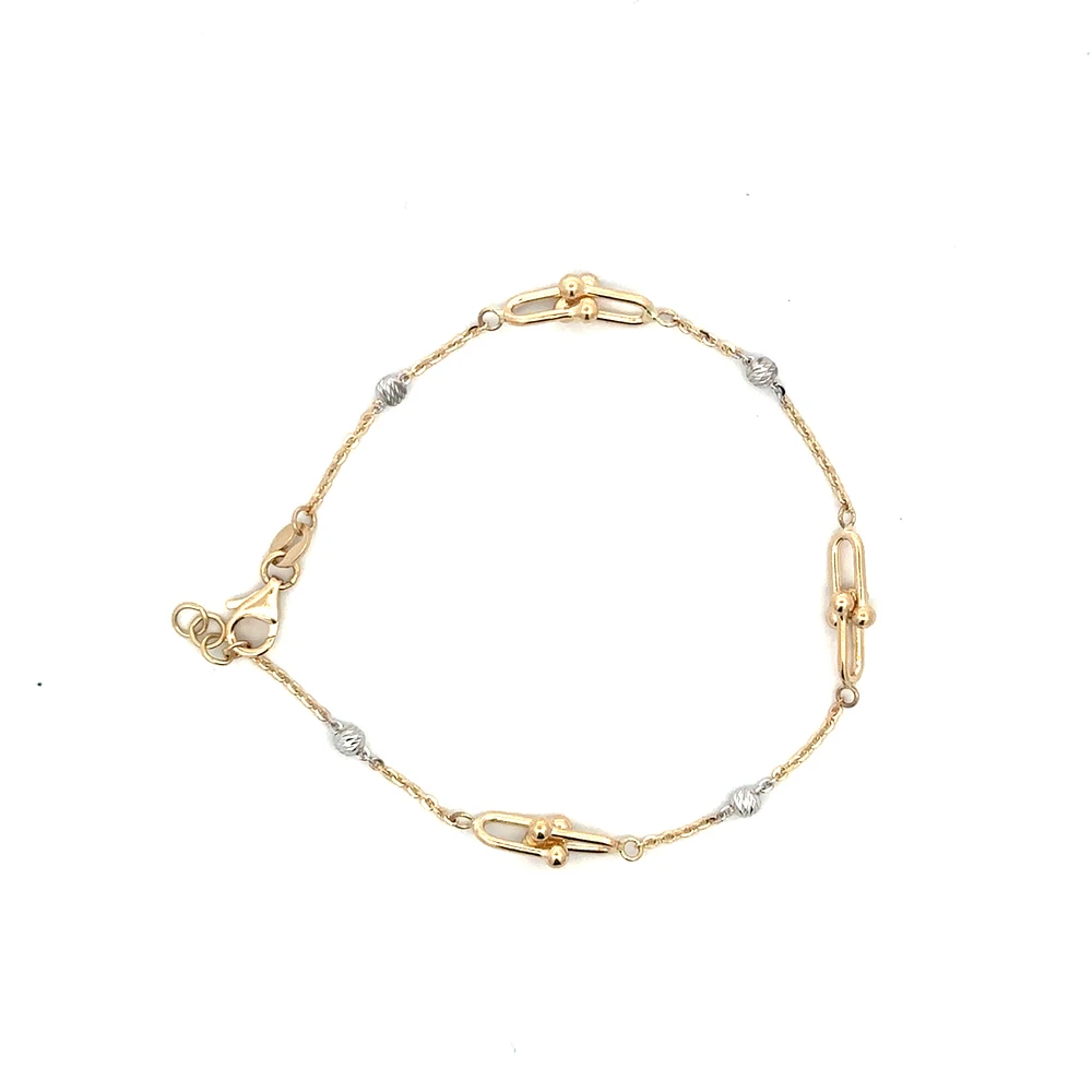 Hardware Two Tone Bracelet