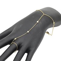 Diamonds Three Stones Hand Chain