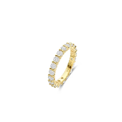 Classic Eternity 3MM Zirconia Golden Ring