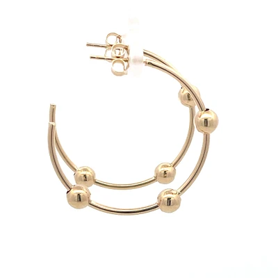 Satellite 32MM Hoop Earrings