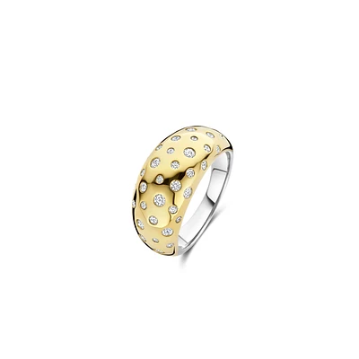 Harmonious Clear Wide Ring
