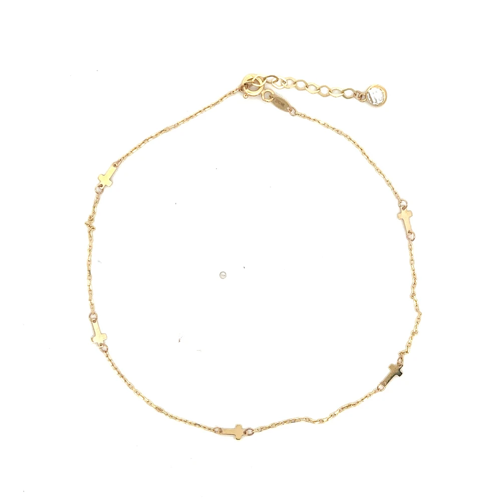 Cross Charms Ankle Bracelet