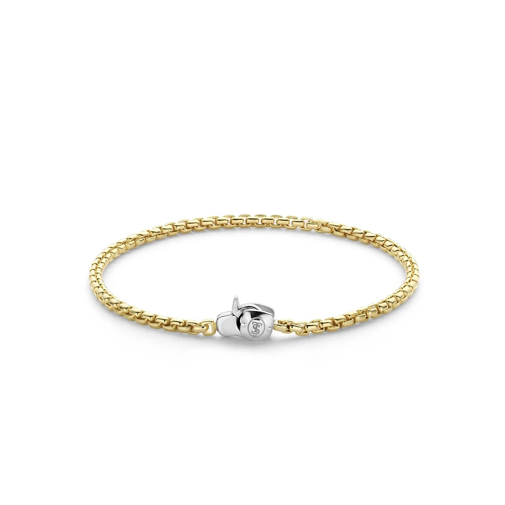 Round Box Golden Bracelet