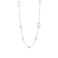 Cushion Quartz Long Necklace