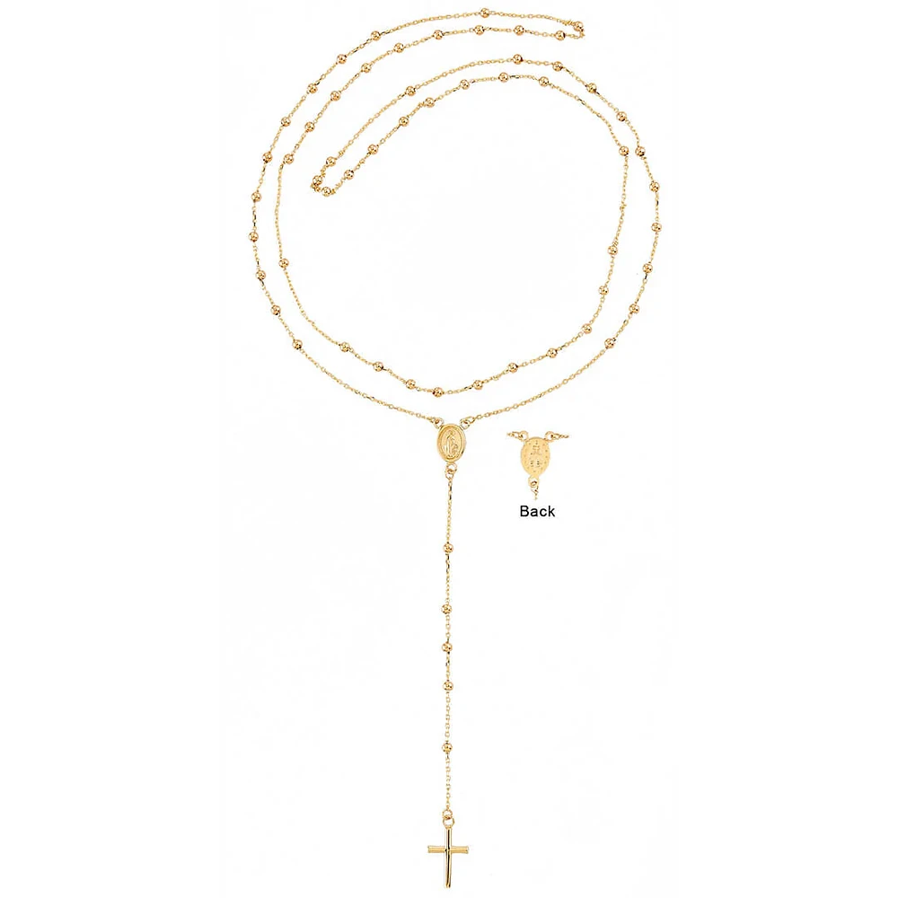 Thin Rosary Necklace 36''