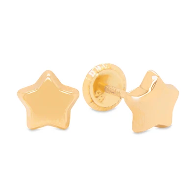 Polished Star 6MM Stud Earrings